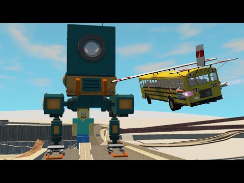 Dangerous Cars Jumping Into the Abyss With Giant Robot & Roblox - BeamNG Drive  Foolish Driver