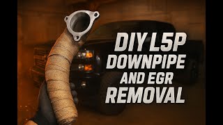 L5P Duramax: Downpipe Install + EGR Block-Off | Step By Step