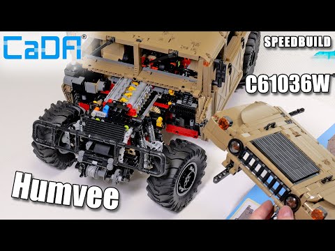 CADA C61036W Speedbuild | Humvee 1:8 Offroad Military Truck | CaDA Master Showcase | 2022 Hummer
