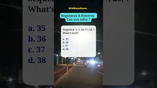 Sequence and pattern | Can you solve #shorts #riddlemathzone #maths