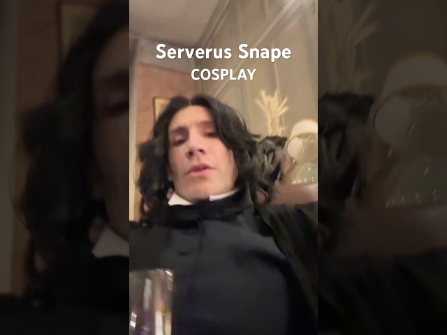 Vídeo relacionado con Disfraz de Professor Snape para adultos, capa negra de serpiente mágica, disfraz de cosplay de lujo para carnaval, Halloween, cosplay (S)