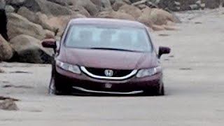 Beached car recovered in Nova Scotia, this may be a first