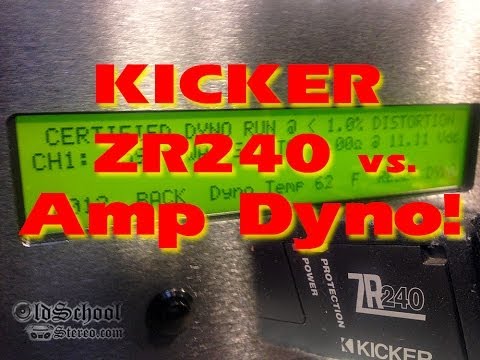 Kicker ZR240 vs SMD Amp Dyno AD-1 FULL Power Output Test Wattage RMS