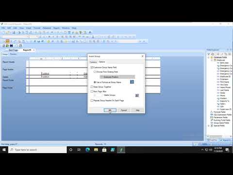 Crystal Reports 2020    Organizing Data based on Hierarchy