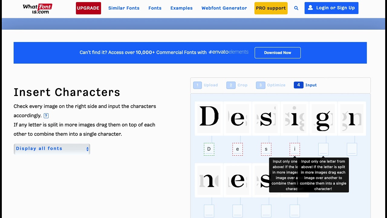 How to identify font using What Font Is