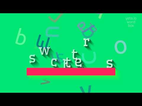 How to say "schwitters"! (High Quality Voices)