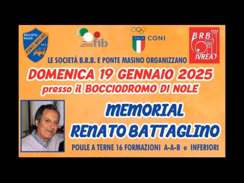 Bocce: Semifinali e Finale Memorial Renato Battaglino 2025