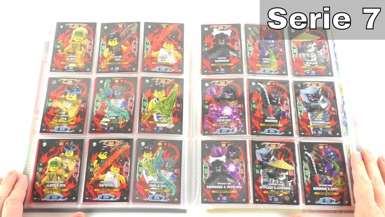 LEGO Ninjago Trading Card Game Serie 7 / Mappenupdate alle 256 Karten + alle 27 Limis