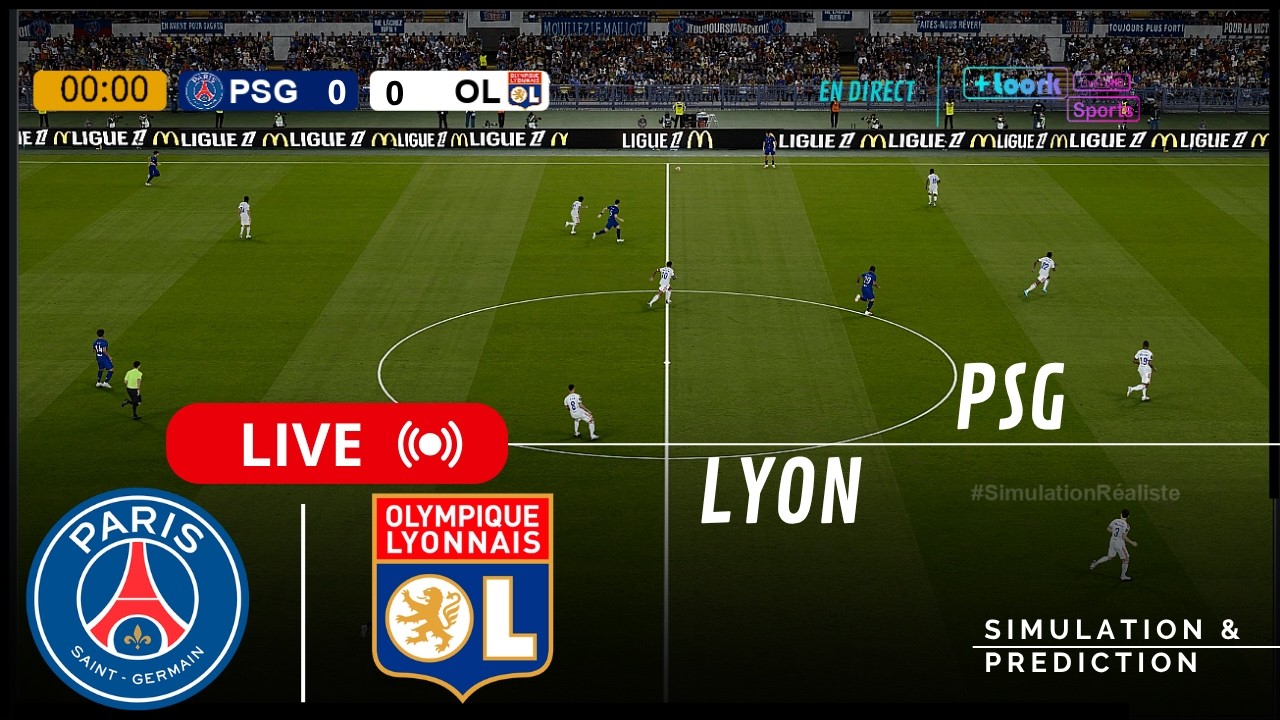 🔴 PSG - LYON EN DIRECT | Ligue 1 25-26 | Match complet (Simulation)