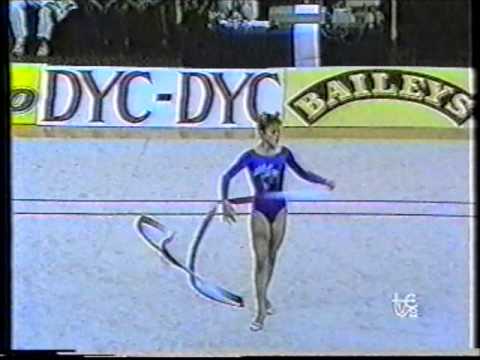 Silvia YUSTOS (ESP) ribbon - 1989 Copa Barcelona AA
