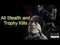 Aliens vs. Predator (2010) - All Stealth and Trophy Kills (4K)