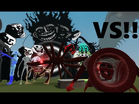 3D Maw Trollge Vs Trollge Vs Trevor Henderson Creatures - GarrysMod (Trollge & Trevor Henderson Mod)