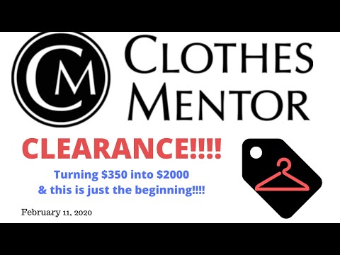 123 items purchased from Clothes Mentor Clearance - $350 into $2000 (ish)