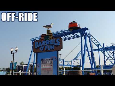 Off-ride footage of a Barrels O' Fun train