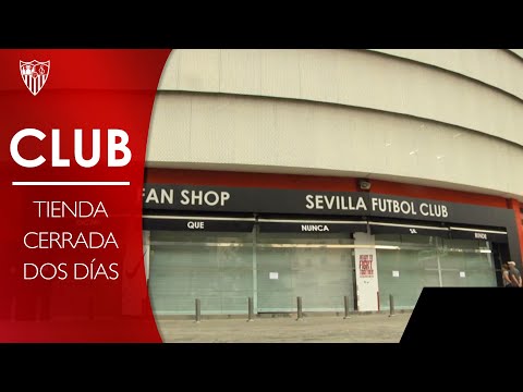 La tienda del estadio, cerrada hasta el miércoles