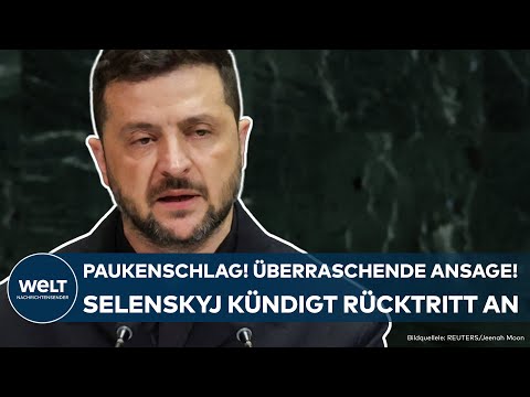 PUTINS KRIEG: Paukenschlag! Überraschende Ansage! Ukraine-Präsident Selenskyj kündigt Rücktritt an
