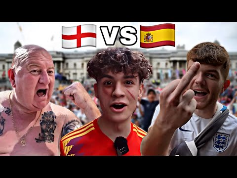 Trolling English Fans With A Spanish Shirt During Euro Final… (GOES WRONG)