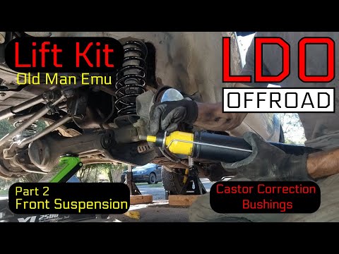 Install OME Lift Kit part 2 - plus Castor Correction Bushings