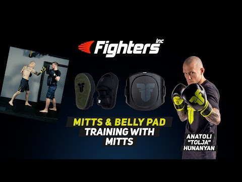 Training on Mitts and Belly Pad