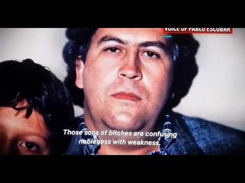 Real voice of Pablo Escobar (at time of death)