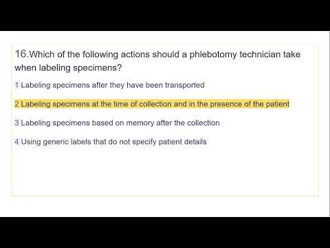 100 Question | Phlebotomy Technician Full Practice Test 2025 | NHA, AMT, ASCP, ASPT, NCCT, AMCA