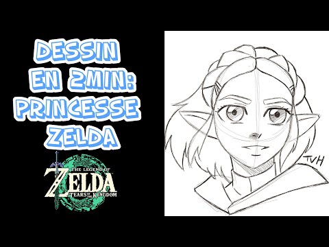 Dessin en 2 min: Princesse Zelda - Tears Of The Kingdom