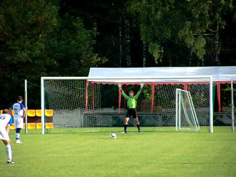 LO Siedlce, 3.09.2011, MKS Mazovia - Naprzód Skórzec, bramka dla Skórca z rzutu karnego