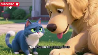 Download lagu This Blue & White Cat Left the Cats for the Dog Pack!  mp3