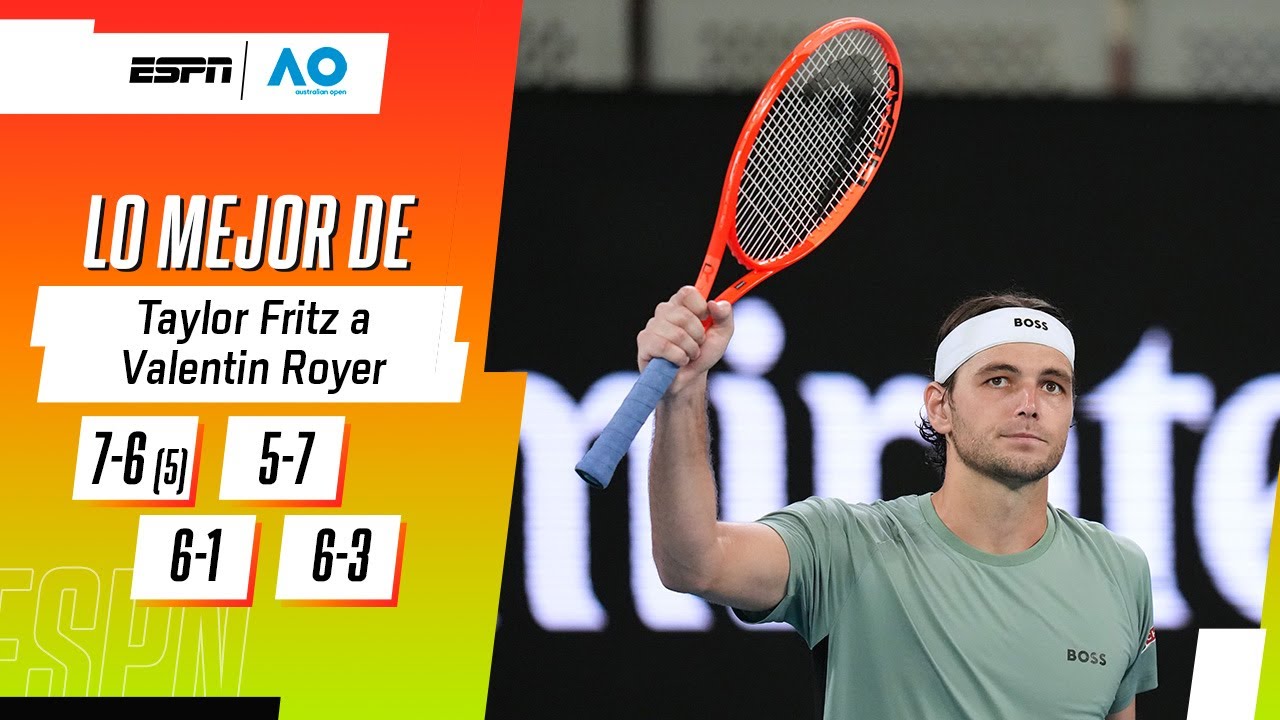 TRAS UN ARRANQUE COMPLICADO, TAYLOR FRITZ SUPERÓ LA PRUEBA CONTRA ROYER EN AUSTRALIA | RESUMEN