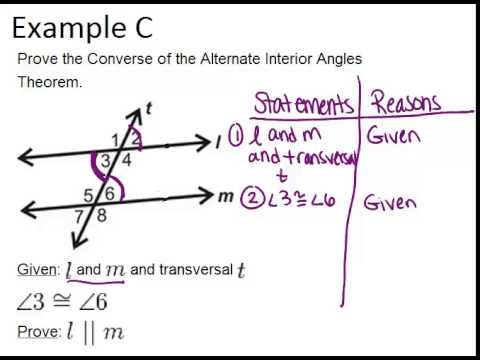 Interior Alternate Converse Angles Interior Alternate Converse Angles