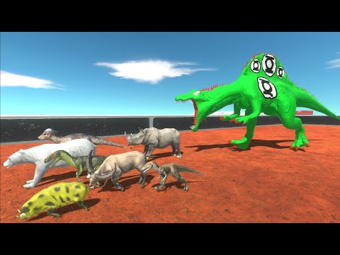 Escape From Crazy Green Lantern Spino - Animal Revolt Battle Simulator