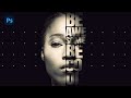 Photoshop Tutorial Text Portrait Effect In Photoshop