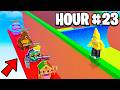 I Spent 24 Hours In OWNER ONLY Server In Escape Tsunami For Brainrots