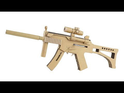 , title : 'How To Make Cardboard Gun | Amazing MP5 That Shoots'