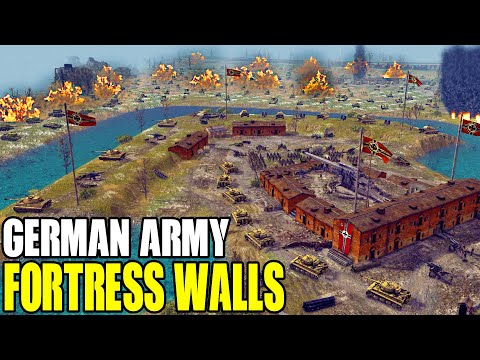 Can WW2 German Army Hold FORTRESS WALLS vs 3 Pro-Allied Army Siege?! - Gates of Hell: Frontlines