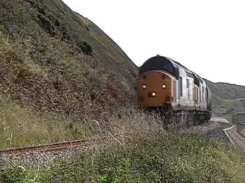 37604 & 37601 with 6C42 Passing St. Bees 2nd September 2010