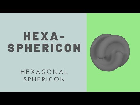 3D printing a hexasphericon (hexagonal sphericon)