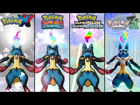 Evolution of Mega Evolutions in Pokémon Games (2013 - 2025) Pokémon XY - Pokémon Legends Z-a