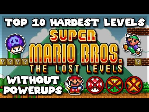 TOP 10 Hardest Levels in Super Mario Bros. 2: The Lost Levels | Super Nintendo [SNES Capture]