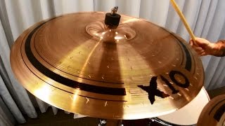 Video thumbnail for Orion X10 Crash 20" Bronze B10 Cymbal Sound Check (Amílcar Christófaro) by Batera Clube Drum Shop