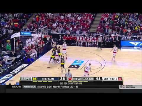 full basketball | Wisconsin Badgers vs Michigan Wolverines 13.03.2015
