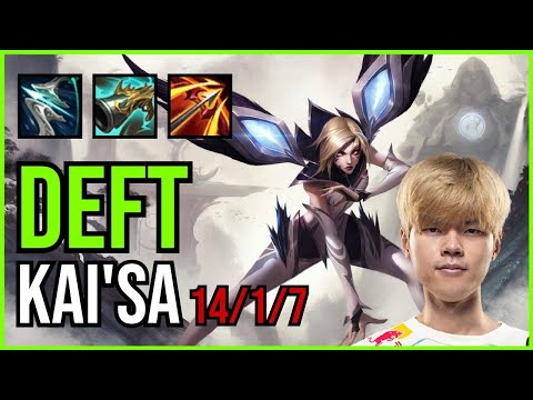 DEFT - KAI'SA vs. XAYAH ADC | KR GRANDMASTER | PATCH 11.2