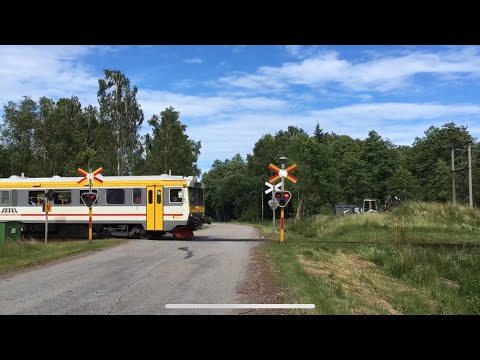 Billingsfors sågverk Railroad crossing, Billingsfors, Sweden 1 (Cam 2)