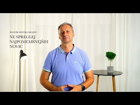 Ne spreglej najpomembnejših novic I Pastor Srečko Krajnc