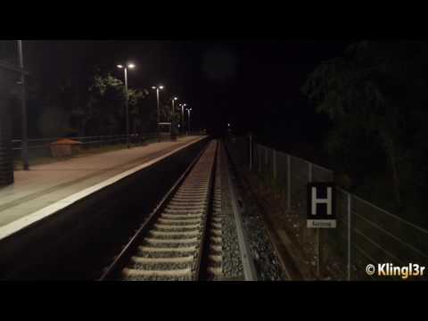 Führerstandsmitfahrt S-Bahn Berlin Mahlsdorf - Strausberg Nord S5 nachts