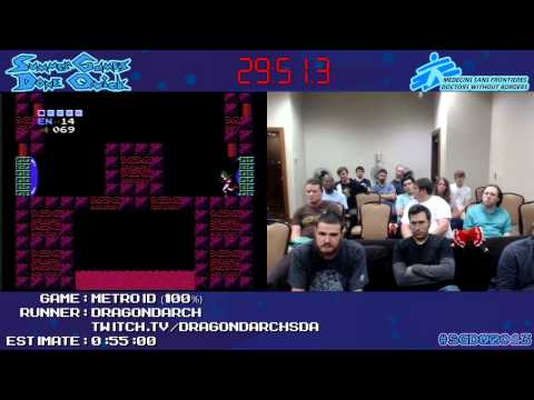 Metroid NES 100% :: SPEED RUN (0:50:18) *Live at #SGDQ 2013*