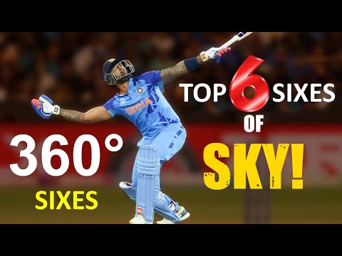 Top 360° Sixes by Suryakumar Yadav in International Cricket सूर्यकुमार यादव की 6 छक्के | SKY 6 Sixes