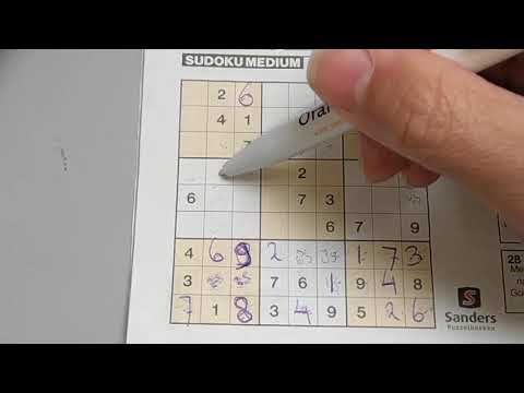 Daily Sudoku practice continues. (#824) Medium Sudoku puzzle. 05-16-2020