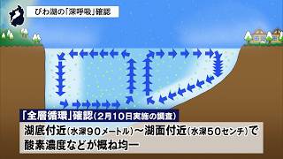 2月13日【びわ湖放送ニュース】びわ湖の深呼吸・全層循環を確認