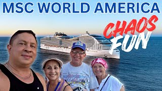 Our Chaotic Sailing on MSC World America